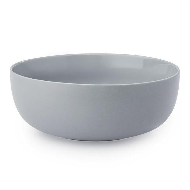 Modern Ash Stoneware 6-quart Mixing Bowl
