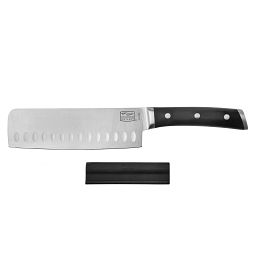 Damen™ 6.5" Nakiri Knife w/ Chop Assist cutting vegetables
