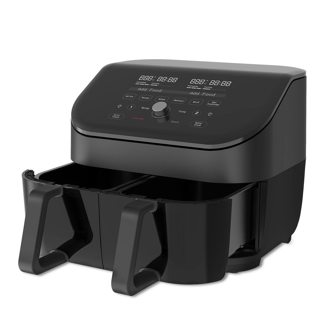 Instant Vortex Plus Dual Black Quart Air Fryer With ClearCook Instant Home