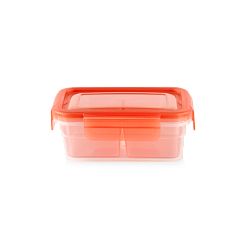 Meal Prep Divided: 2-cup Rectangle Storage Container, 2-Section | Corelle