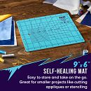 Reversible 3mm Self-Healing Mat, 9” X 6”
