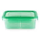 Meal Prep Divided: 4.6-cup Rectangle Storage Container, 2-Section