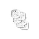 Terrazzo Rosa Square 6.5” Appetizer Plate Set, 6-pk