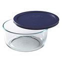 Pyrex Round Storage Dish with Blue Lid