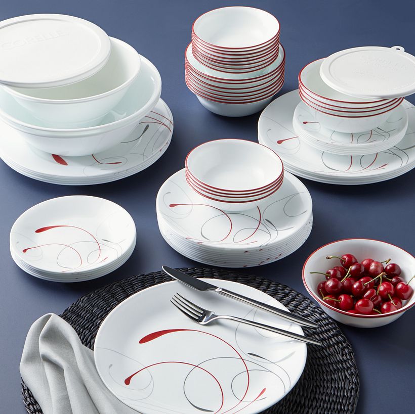 Square Timber Shadows 18pc Dinnerware Set Corelle