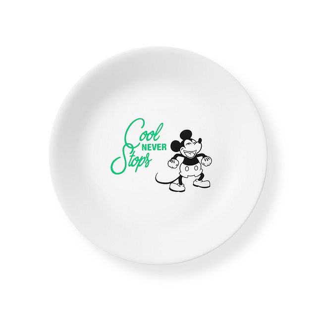 Disney Mickey Mouse Christmas Sketchbook Salad Plate 8" Holiday Plate New 