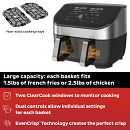 Vortex™ Plus Dual 8-quart Stainless Steel Air Fryer with ClearCook