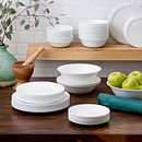 Winter Frost White 78-piece Dinnerware Set, Service for 12