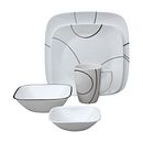 Square Simple Lines 30-pc Dinnerware Set