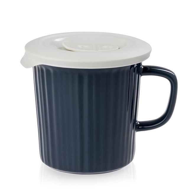 Midnight Blue 24-ounce Meal Mug™ with White Lid