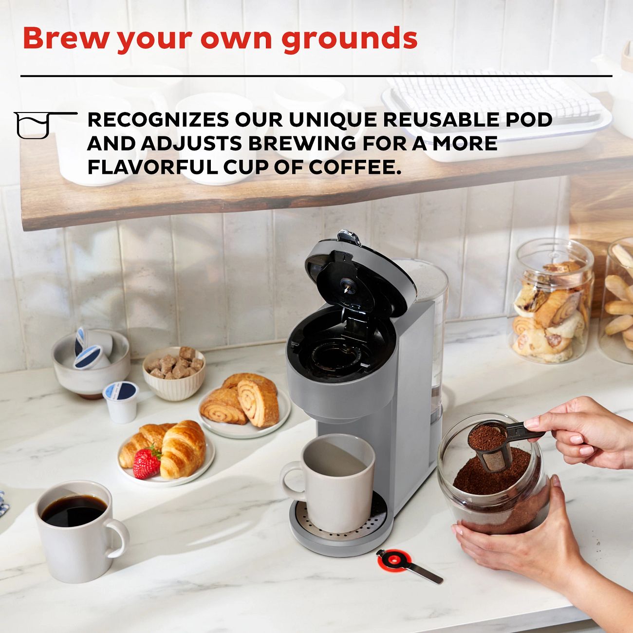 Instant™ Solo™ Single Serve Coffee Maker, Gray Instant Home