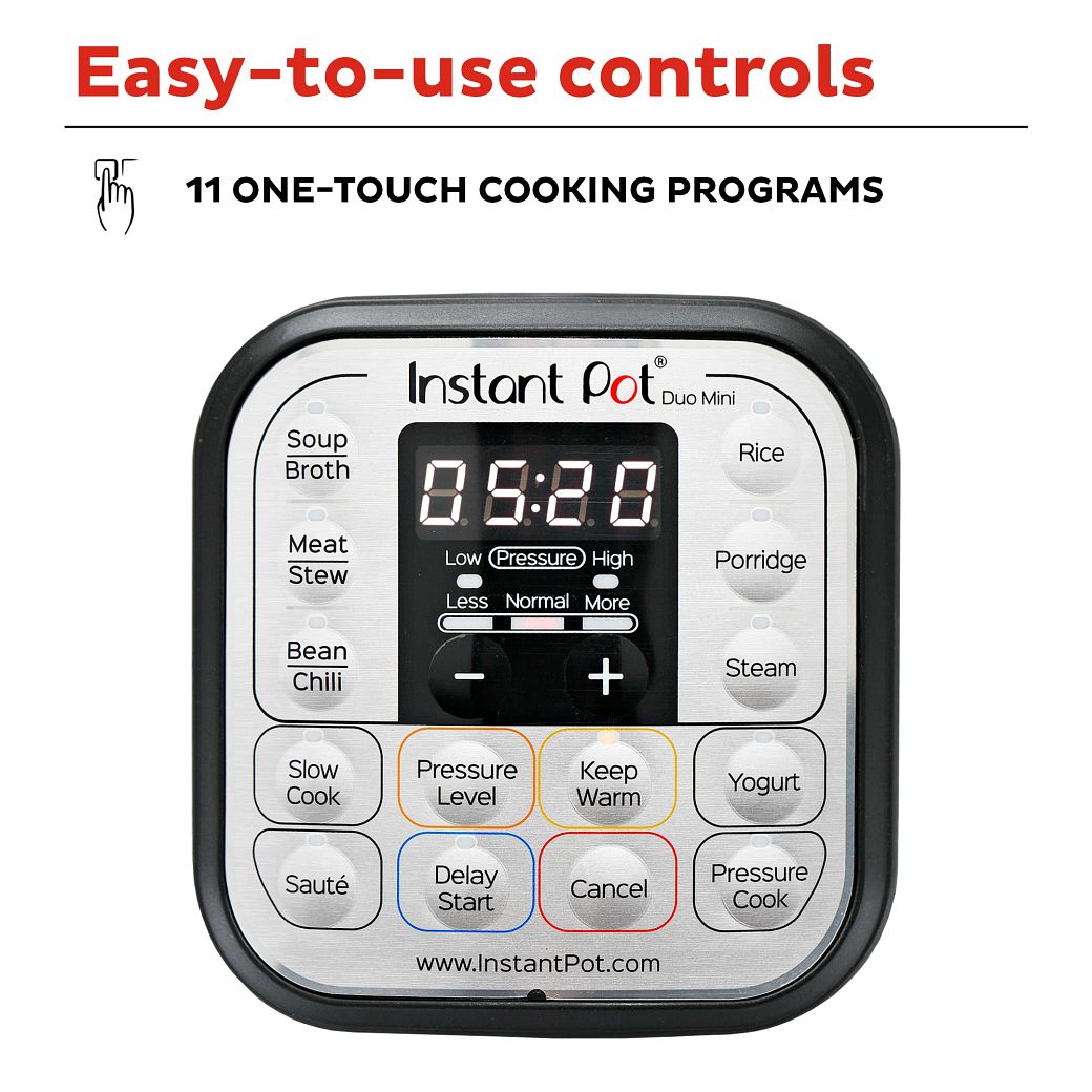 Instant Pot® Duo™ 3quart Mini MultiUse Pressure Cooker, V3 Instant Home