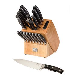 Insignia2™ Steel 18-pc Block Set with knive in front