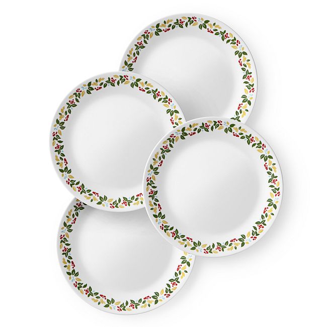 Holiday Berries 8.5" Plate Set, 4-pk