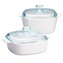 Just White 4-piece Casserole Set