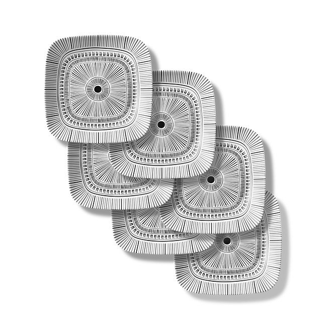Imani Square 9” Salad Plates, 6-pack
