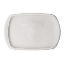 French White Plastic Lid for 3-quart Casserole Dish