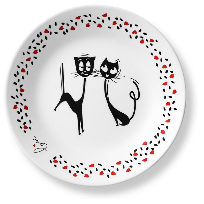 Loving Cats Flirty 6.75" Appetizer Plate