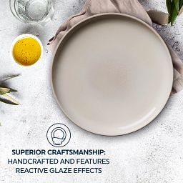 Text that says: Superior craftmanship: Each piece is thoughfully handcrafted