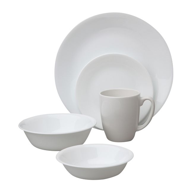 Winter Frost White 30-piece Dinnerware Set, Service for 6