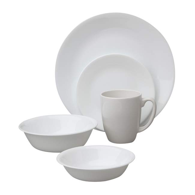Livingware Winter Frost White 30-pc Dinnerware Set