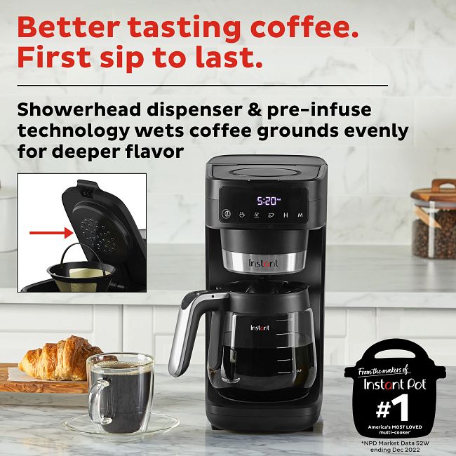 Black 12-Cup* Coffee Maker