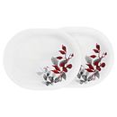 Kyoto Leaves 12.25" Serving Platters, 2-pack