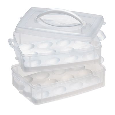 Snapware Snap 'n Stack 2 Layer Food Storage W/ Egg Holder Trays