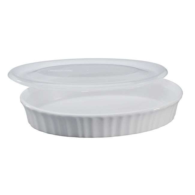 French White® 27-oz Oval Baker w/ Lid
