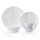 Silver Strands 16-piece Dinnerware Set, Service for 4