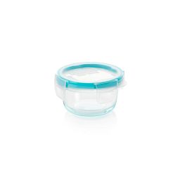 Total Solution™ Pyrex® Glass Food Storage 1 Cup Round with Teal Lid