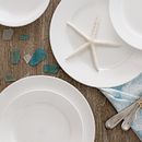Shimmering White 16-piece Dinnerware Set, Set of 4