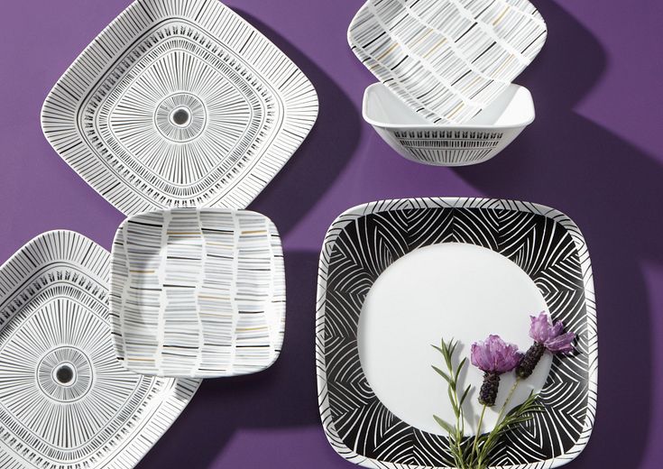 black and white corelle patterns