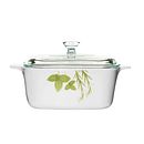 Stovetop Pyroceram European Herbs 1.5L Casserole w/ Glass Lid