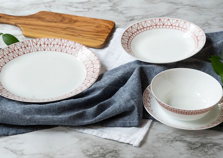 Corelle dinnerware sets on tabletop