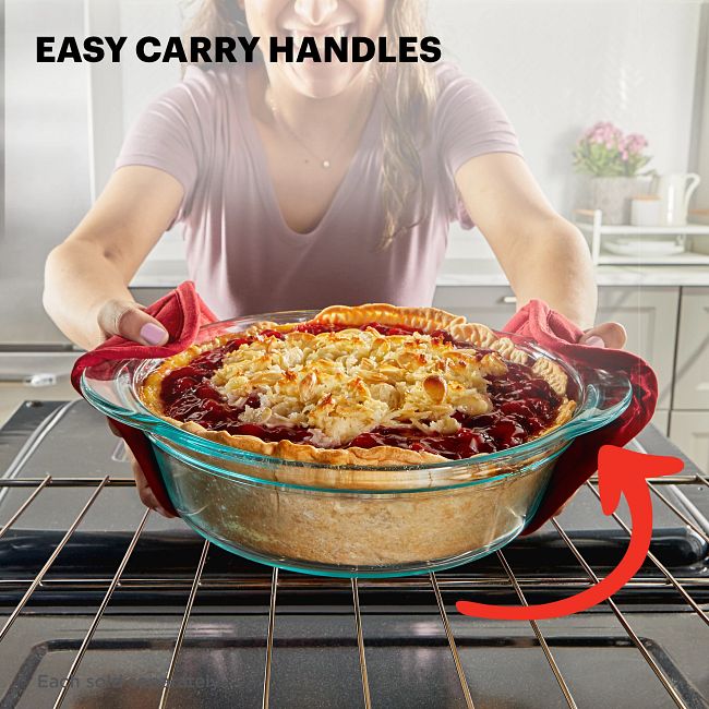 Microwave Plate Cover Lid with Easy Grip Handle Safe Tempered