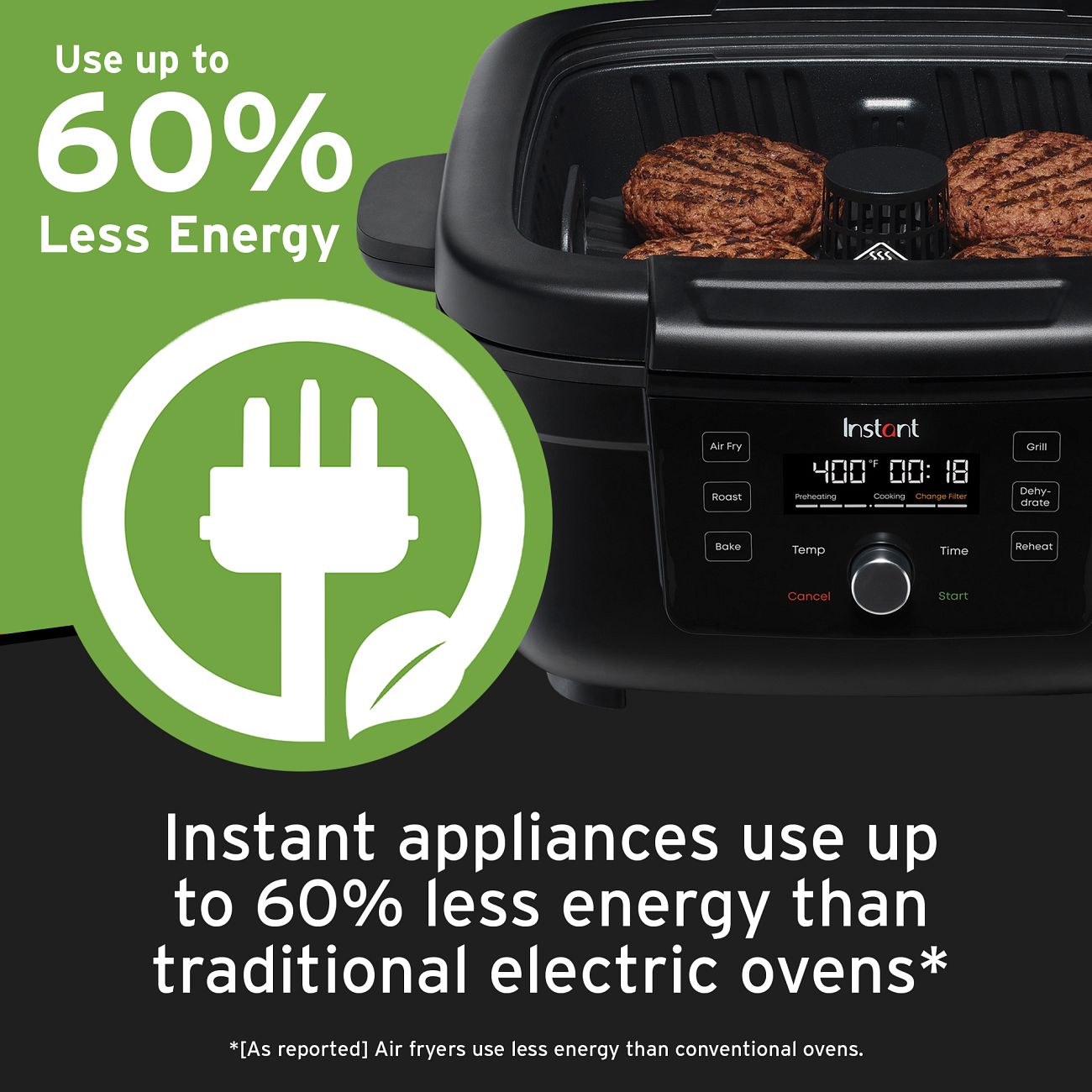 Instant® Indoor Grill and Air Fryer Instant Home