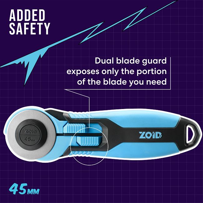 Zoid 45mm 5-Pk Rotary Refill, Cutting Wheel Blade Refills, Rotary Cutter  Blades for Fabrics, Papers and Crafting Projects Rotary Refills 45mm 5-Pack