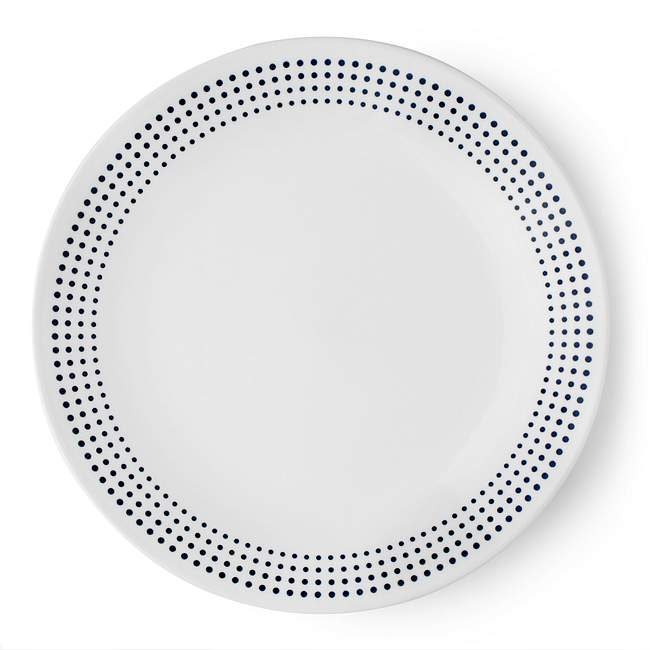 Livingware Bayside Dots 8.5" Plate, Navy