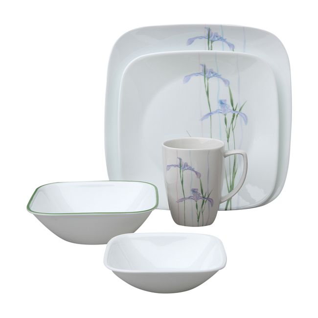 Shadow Iris 30-piece Dinnerware Set, Service for 6