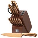 Insignia 14-pc Matte Bronze Block Set