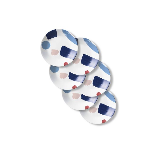 Vivid Splash 6.75" Appetizer Plates, 6-pack