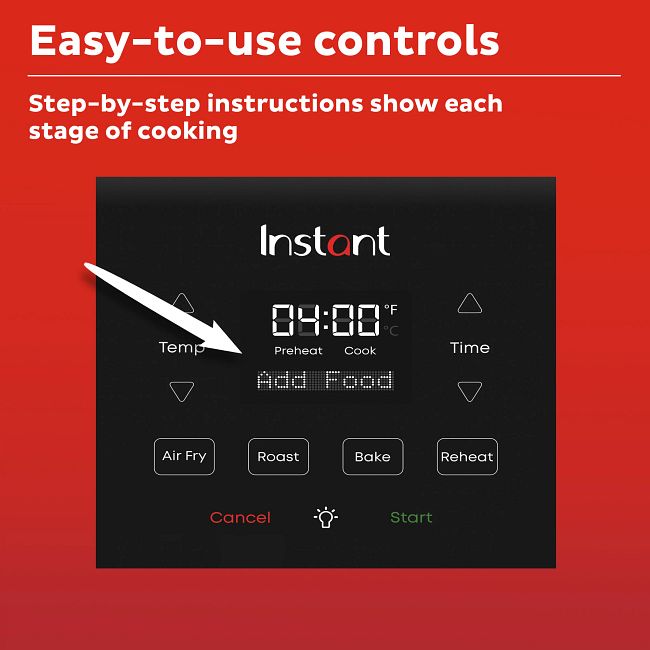 How do I adjust temperature and cooking time on the Instant Pot Vortex?