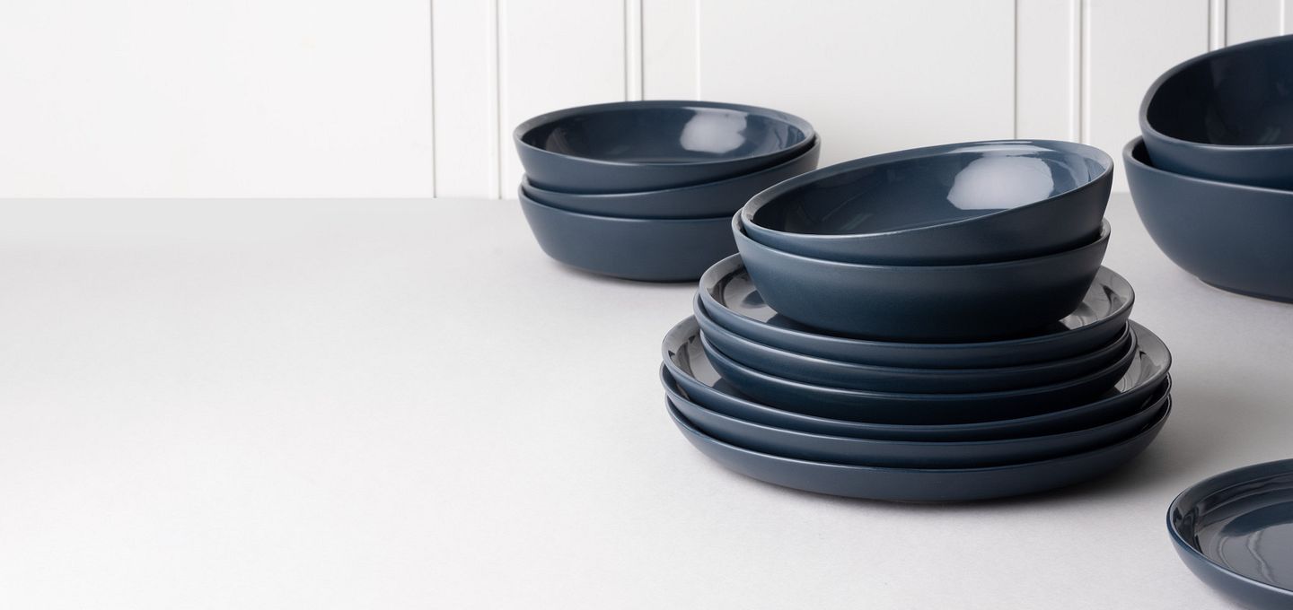 New CW Dinnerware from Corningware in Midnight Blue