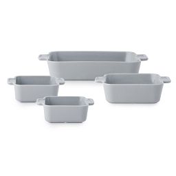 Modern Ash Stoneware 4-pc Bakeware Set