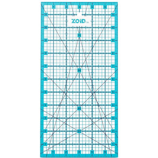 Reversible Acrylic Ruler, 6” x 12”