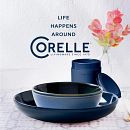 Stoneware 16-piece Dinnerware Set, Service for 4, Navy