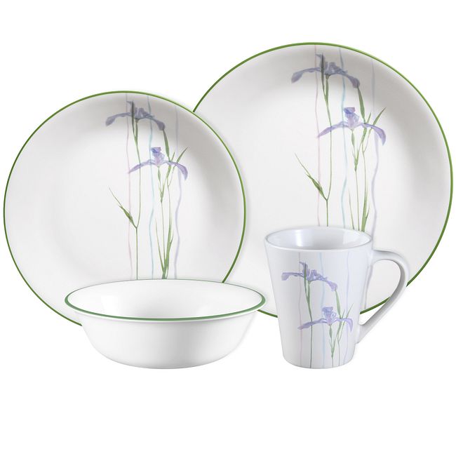 Shadow Iris 16-piece Dinnerware Set, Service for 4