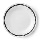 Livingware Ribbon 6.75" Plate, Black & White