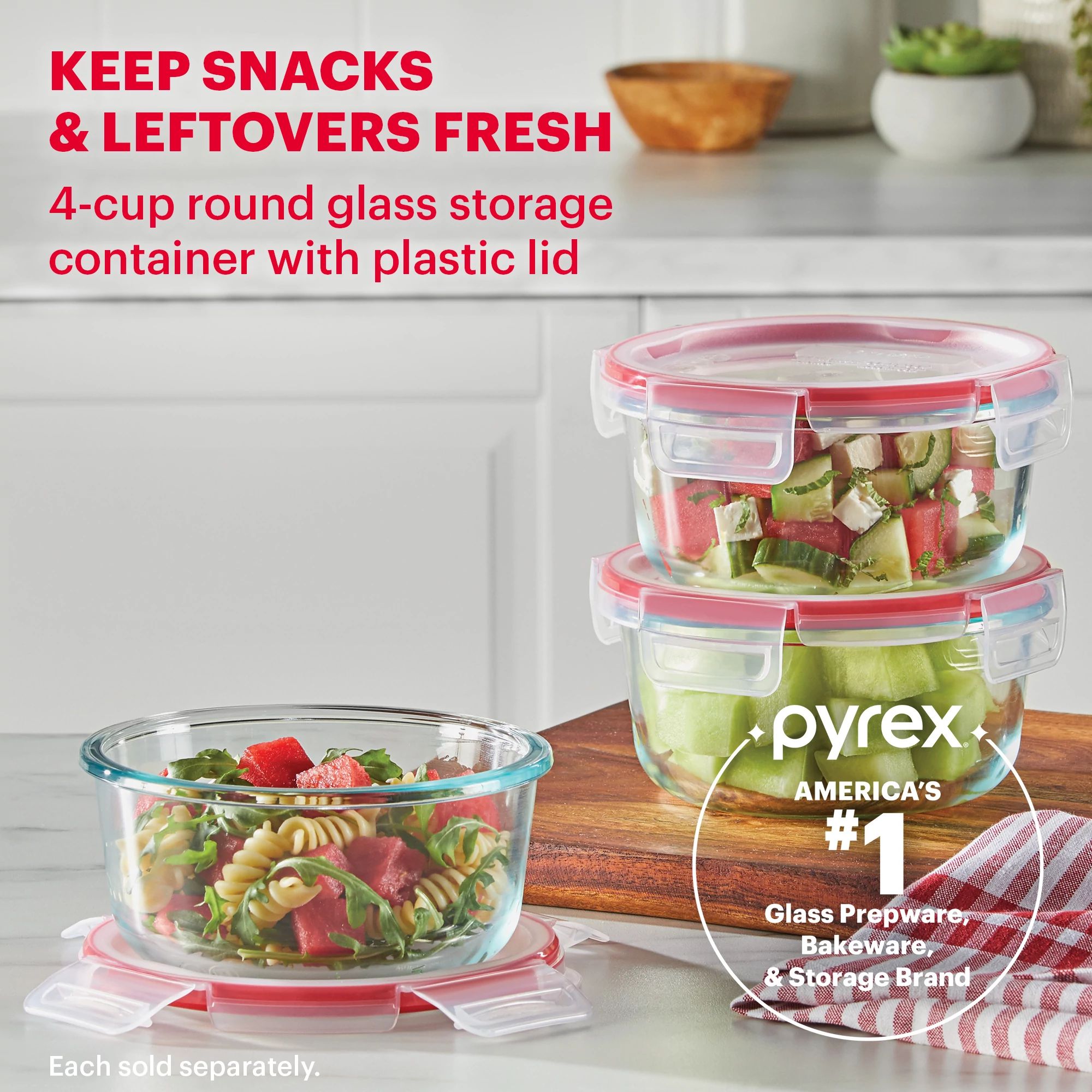 Pyrex 20pc Glass Freshlock Food Storage Set